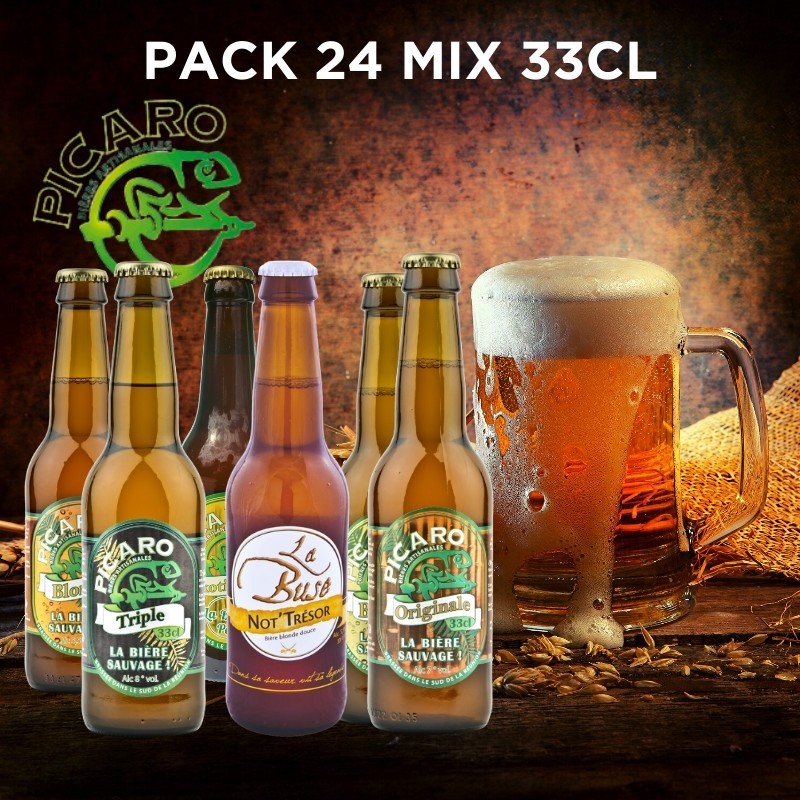 Pack Bière Réunion Picaro La Buse - Mix